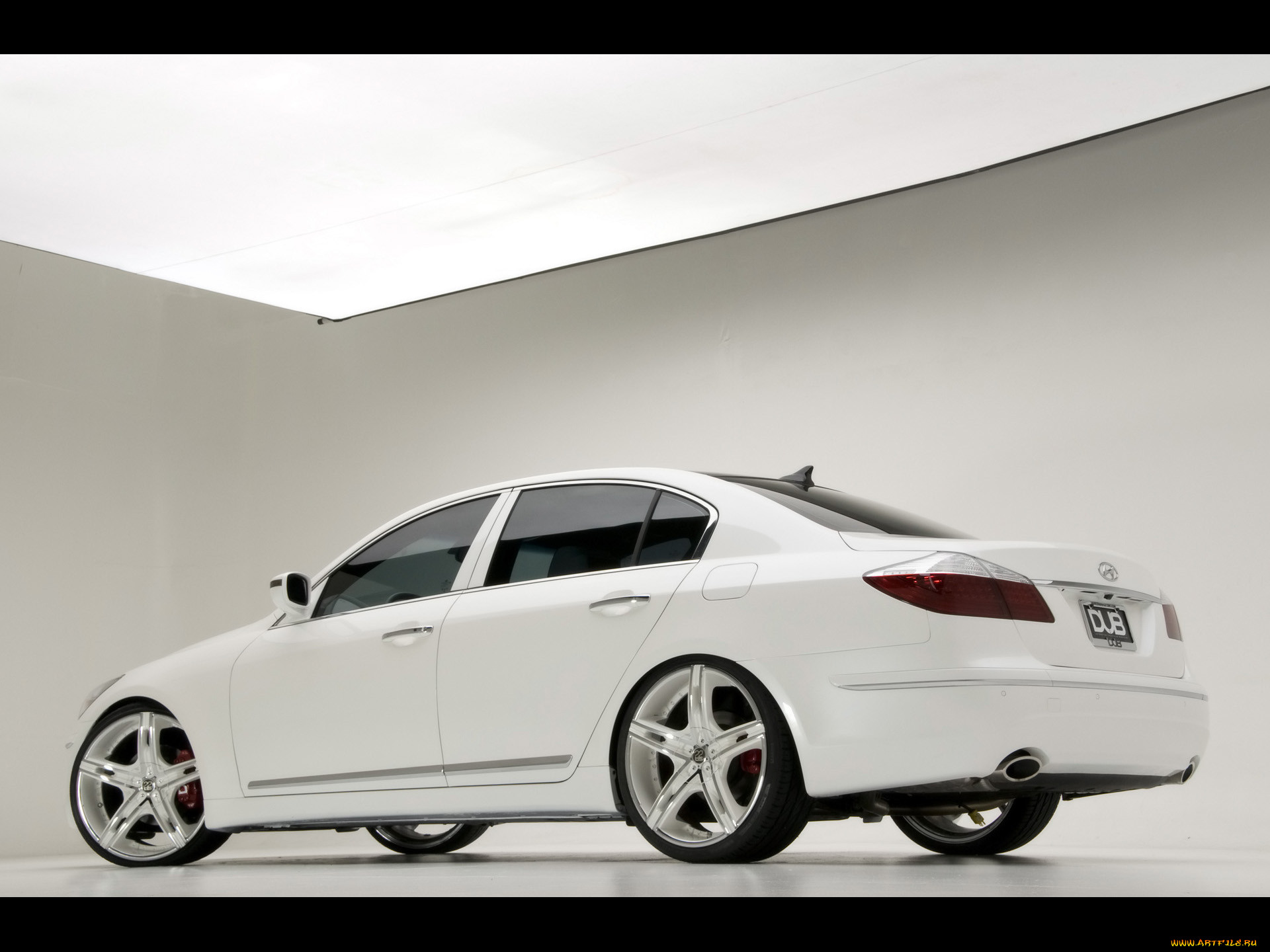 2009, hyundai, dub, magazine, genesis, sedan, white, 